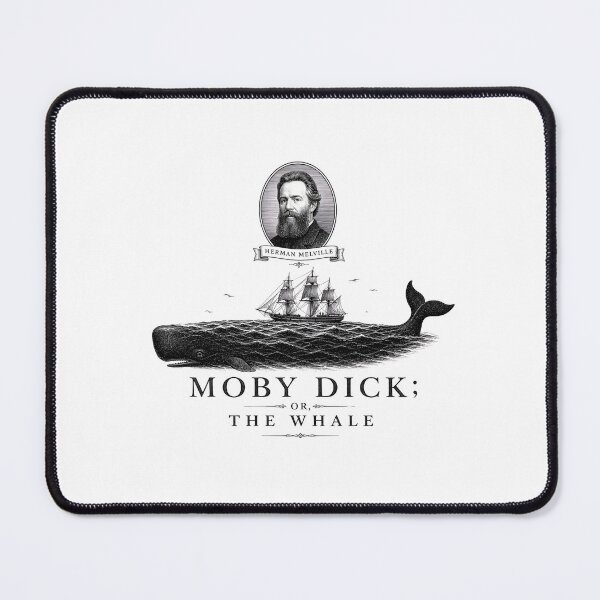Item preview, Moby Dick or The Whale Herman Melville Portrait Engraving Art designed and sold by Fenay Designs.