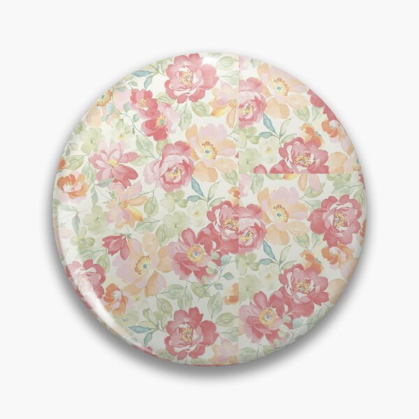 Item preview, Vibrant Watercolor Peony and Floral Pattern designed and sold by Cleairydelulu.