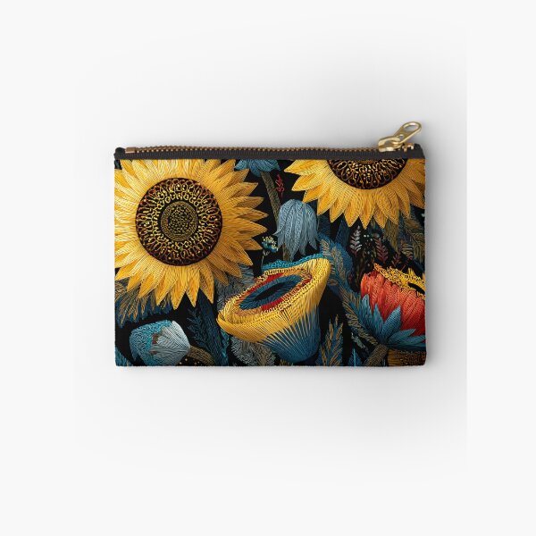 Item preview, Dark Botanical Sunflower Pattern – Moody Floral Aesthetic for Cottagecore & Boho Decor designed and sold by DimoraGutyz.