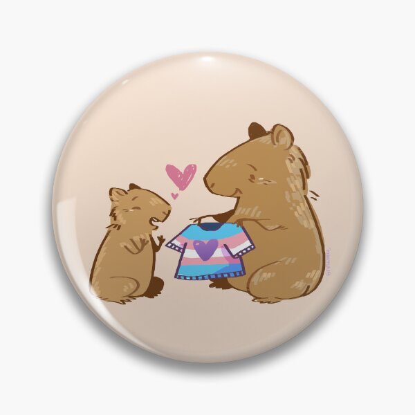 Item preview, Capybara Spreading Pride: Empowering the Little One with a Pride Shirt designed and sold by LazyShery.