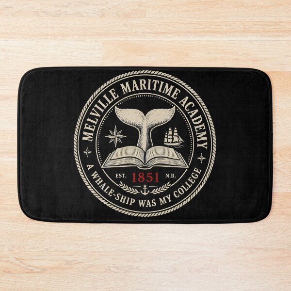 Item preview, Melville Maritime Academy Moby Dick College Crest Seal Art designed and sold by Fenay Designs.