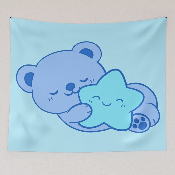 Item preview, Cute Kawaii Blue Teddy Bear designed and sold by Phyllya Design.