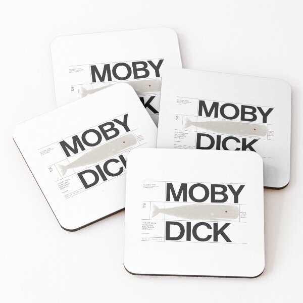 Item preview, Moby Dick Minimalist Graphic Layout Whale Quote Print designed and sold by Fenay Designs.