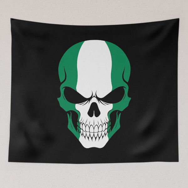 Item preview, Nigeria Skull Flag designed and sold by JeffBartels.