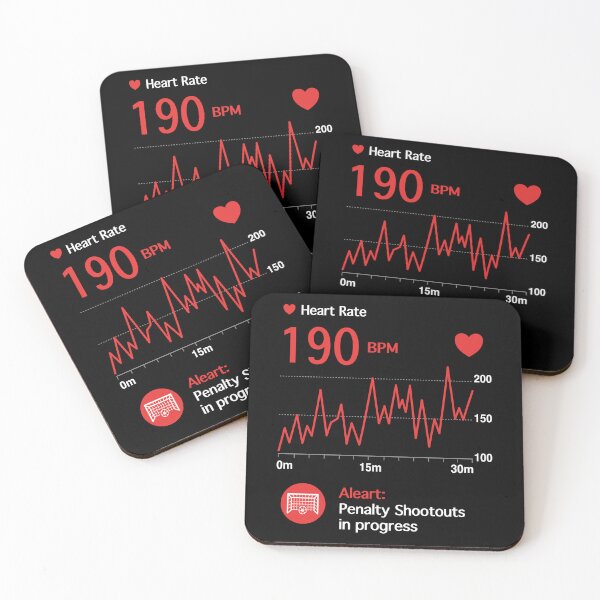 Item preview, Penalty Shootout Heart Rate Monitor Graph White  designed and sold by Anne97s.