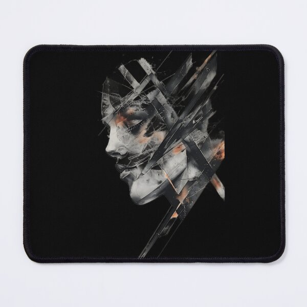 Item preview, Woman Fragmented Profile Abstract Glitch designed and sold by UrbanPrts.