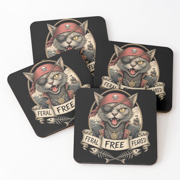 Item preview, Cat Pirate T-Shirt  designed and sold by RustyGhostWear.