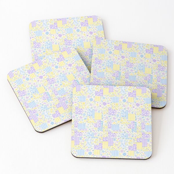 Item preview, Patchwork Floral and Gingham Quilt Pattern designed and sold by Cleairydelulu.