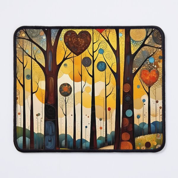 Item preview, Magical Forest Path with Colorful Heart Trees designed and sold by MEEGGOO.
