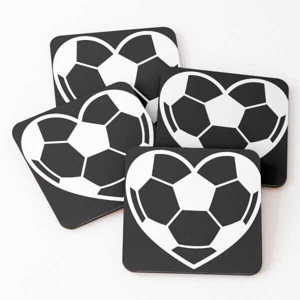 Item preview, Heart Shaped Soccer Ball Silhouette White  designed and sold by Anne97s.