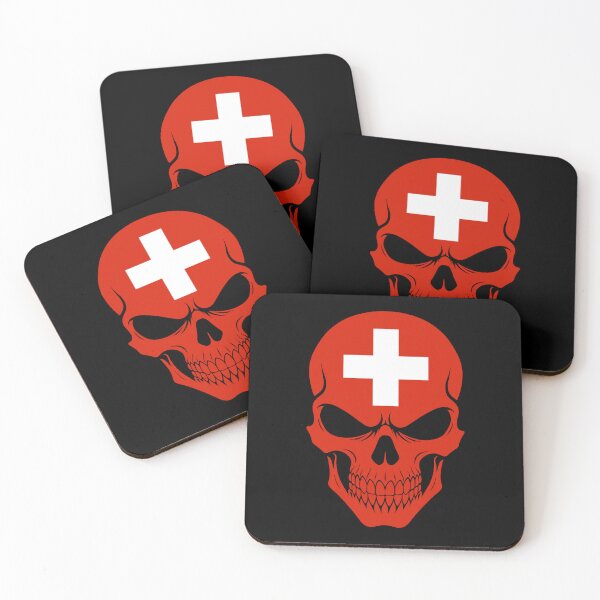Item preview, Switzerland Skull Flag designed and sold by JeffBartels.