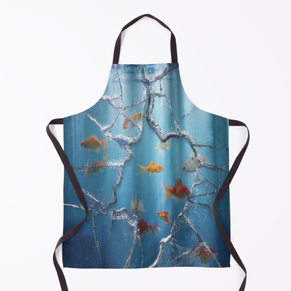 Item preview, Fish behind broken glass designed and sold by Robo-Mart Smart Shopping.