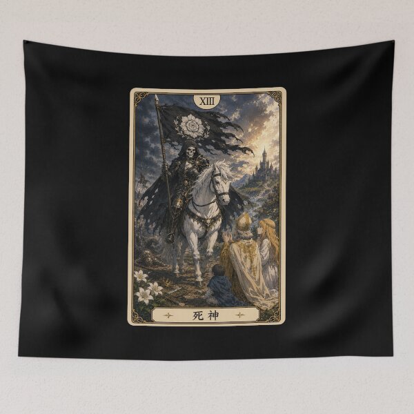 Item preview, Tarot card the death in anime style designed and sold by ProjecTees.