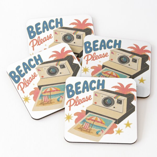 Item preview, Beach Please Vintage Camera Summer Vacation Design designed and sold by Mialunaa.