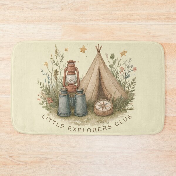 Item preview, Little Explorers Club | Kids Camping & Outdoor Adventure Illustration designed and sold by Bound for Wonder.