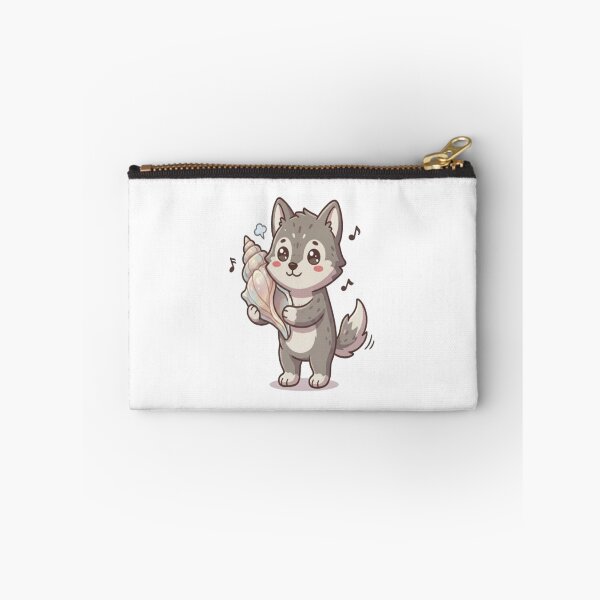 Item preview, Cute Wolf Listening To Seashell designed and sold by Ella_Sketch.