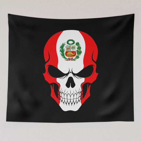 Item preview, Peru Skull Flag designed and sold by JeffBartels.