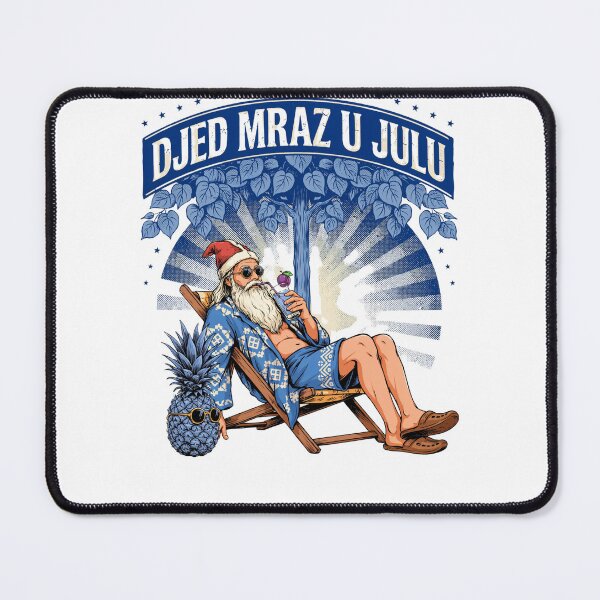 Item preview, Djed Mraz U Julu – Croatian Serbian Bosnian Santa Christmas in July Funny Summer Shirt Balkans Gift V2 designed and sold by DarylWelsh2024.