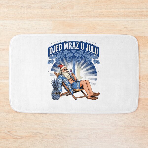 Item preview, Djed Mraz U Julu – Croatian Serbian Bosnian Santa Christmas in July Funny Summer Shirt Balkans Gift V2 designed and sold by DarylWelsh2024.