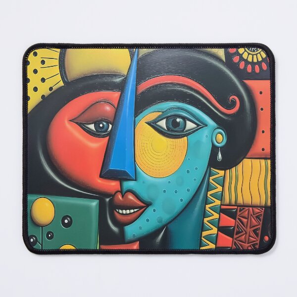 Item preview, ​Abstract Cubist Face 3D Pop Art Portrait designed and sold by MEEGGOO.