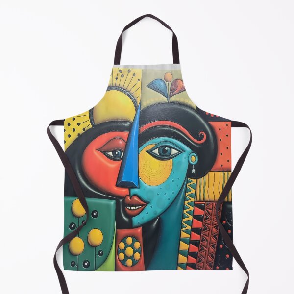 Item preview, ​Abstract Cubist Face 3D Pop Art Portrait designed and sold by MEEGGOO.