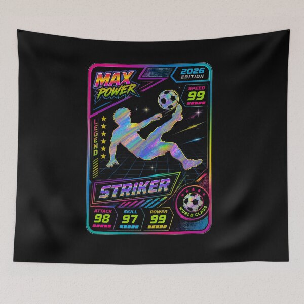Item preview, Neon Retro Striker Trading Card Design designed and sold by Anne97s.