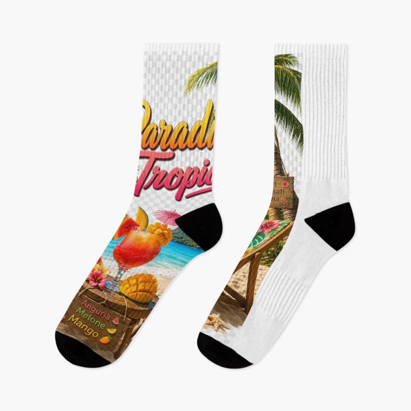 Item preview, Paradiso Tropicale – Spiaggia Hawaiana con Palme, Sdraio e Cocktail Tropicale | Summer Beach Design designed and sold by RipantinaFantasy .