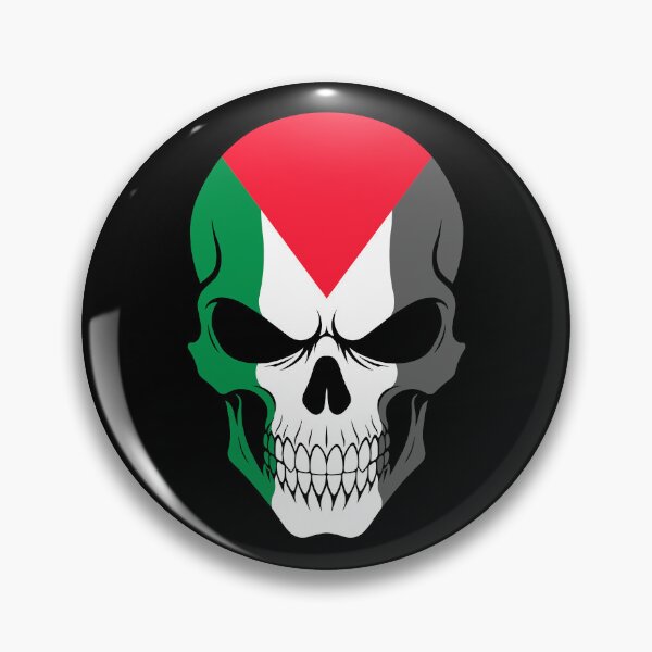 Item preview, Palestine Skull Flag designed and sold by JeffBartels.