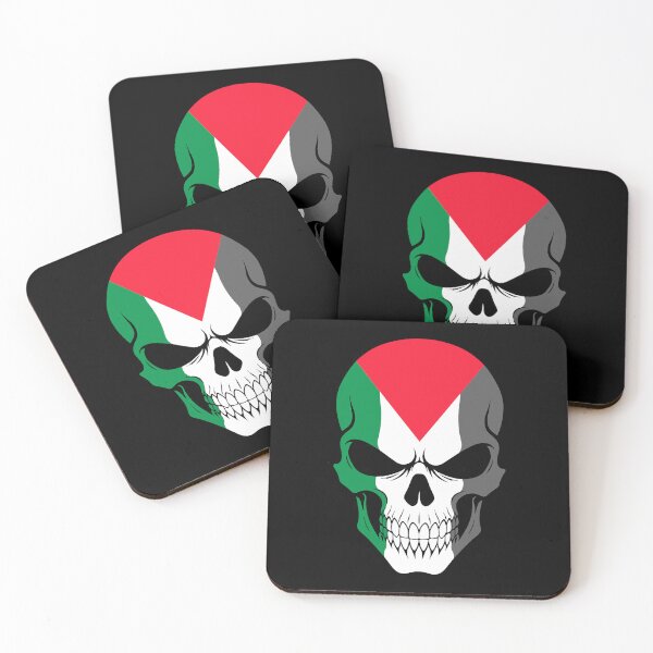 Item preview, Palestine Skull Flag designed and sold by JeffBartels.