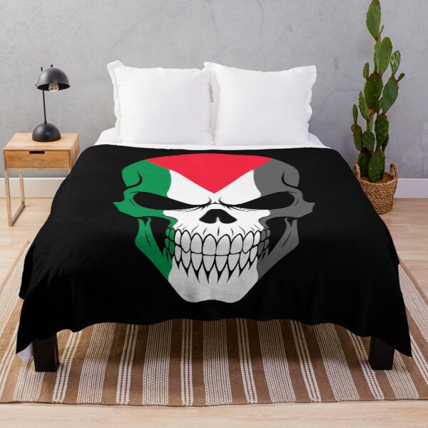 Item preview, Palestine Skull Flag designed and sold by JeffBartels.