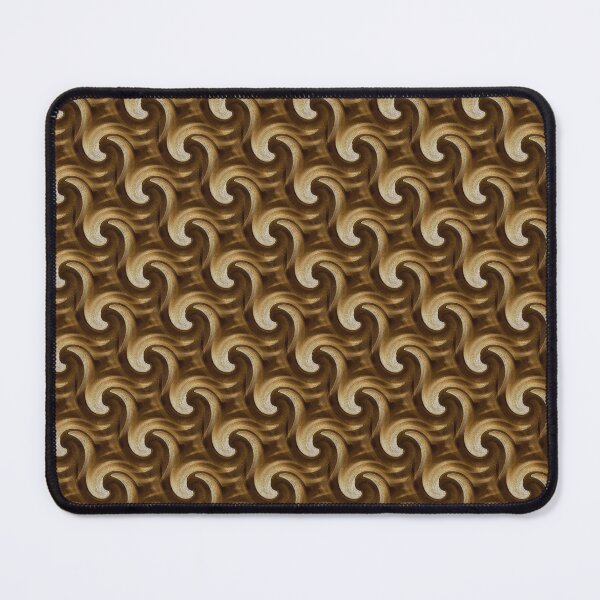Item preview, Monochromatic Ocean Wave Spiral Pattern in Brown designed and sold by Artistestella.