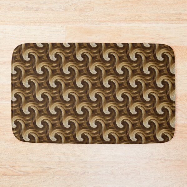 Item preview, Monochromatic Ocean Wave Spiral Pattern in Brown designed and sold by Artistestella.