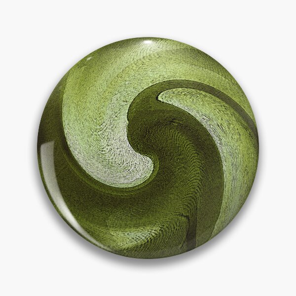 Item preview, Monochromatic Ocean Wave Spiral Pattern in Green designed and sold by Artistestella.