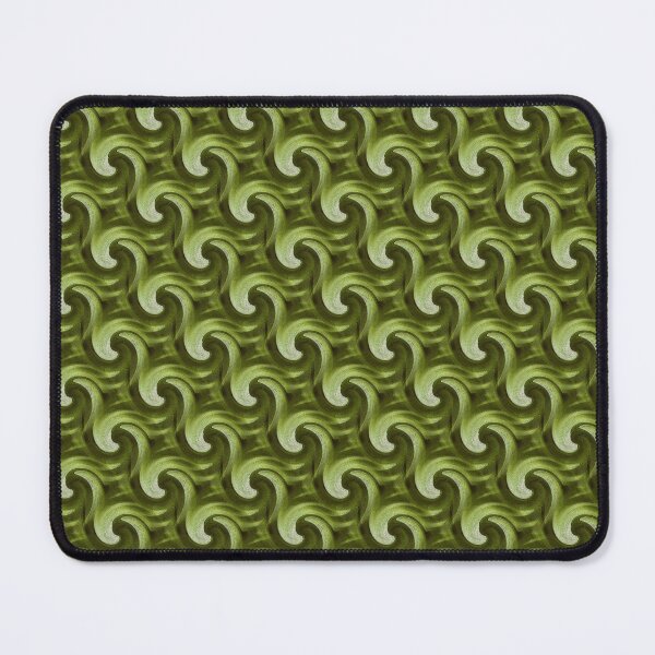 Item preview, Monochromatic Ocean Wave Spiral Pattern in Green designed and sold by Artistestella.