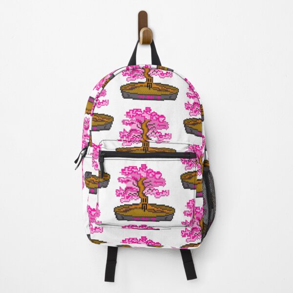 Item preview, Japanese Sakura Bonsai Tree Cherry Blossom Pixel Art designed and sold by RetroRlx.