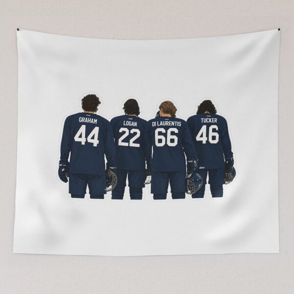 Item preview, Garrett Graham, Dean Di Laurentis, John Logan & John Tucker – Off Campus – Briar Hockey Boys designed and sold by The Sticker Binge.