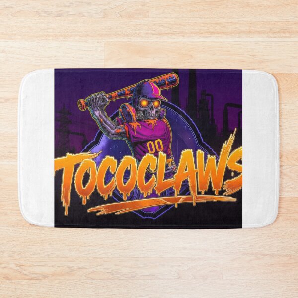 Item preview, TOCOCLAWS Purple Poison: Zombie Baseball Skull Throw Pillow designed and sold by TOCOCLAWS.