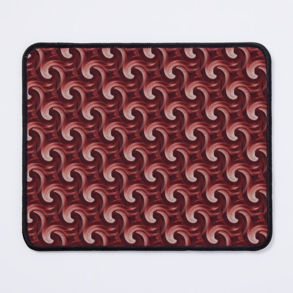 Item preview, Monochromatic Ocean Wave Spiral Pattern in Red designed and sold by Artistestella.