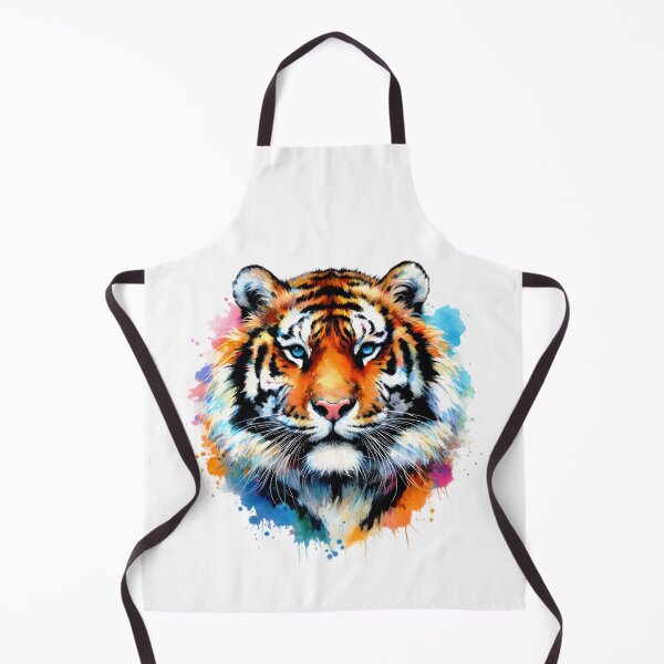 Item preview, Fantasy Tiger Face Design With Colorful Splatter Paint designed and sold by DEC02.