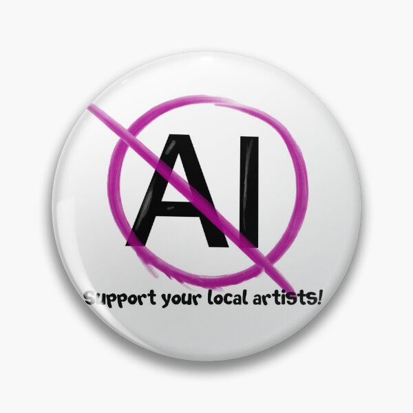 Item preview, No AI!  designed and sold by fangirldoodlez.