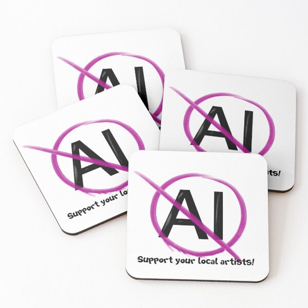 Item preview, No AI!  designed and sold by fangirldoodlez.