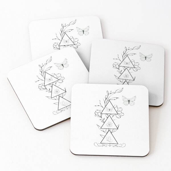 Item preview, Minimalist Aesthetic Floral Butterfly Geometry designed and sold by Arita-store.