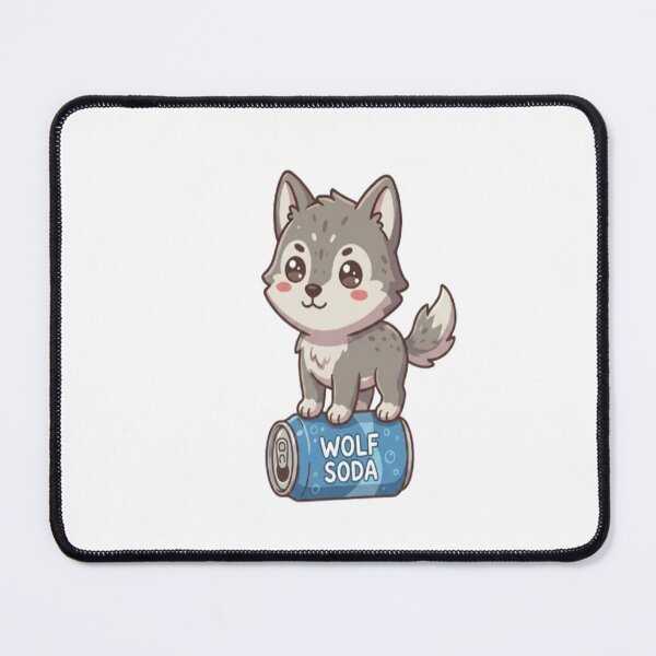 Item preview, Cute Wolf Pup Standing Soda Can designed and sold by Ella_Sketch.