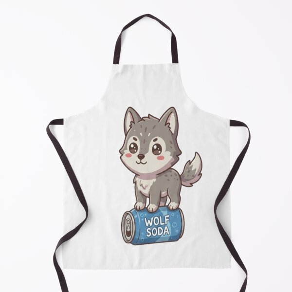 Item preview, Cute Wolf Pup Standing Soda Can designed and sold by Ella_Sketch.