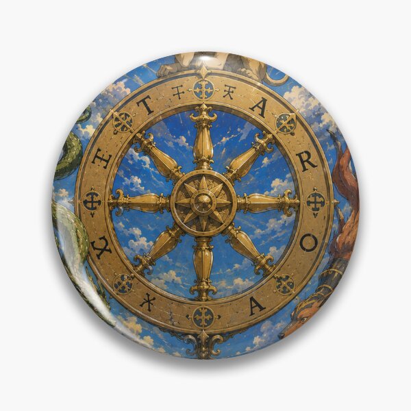 Item preview, Tarot card the wheel of fortune in anime style designed and sold by ProjecTees.