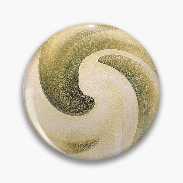 Item preview, Monochromatic Ocean Wave Spiral Pattern in Yellow designed and sold by Artistestella.