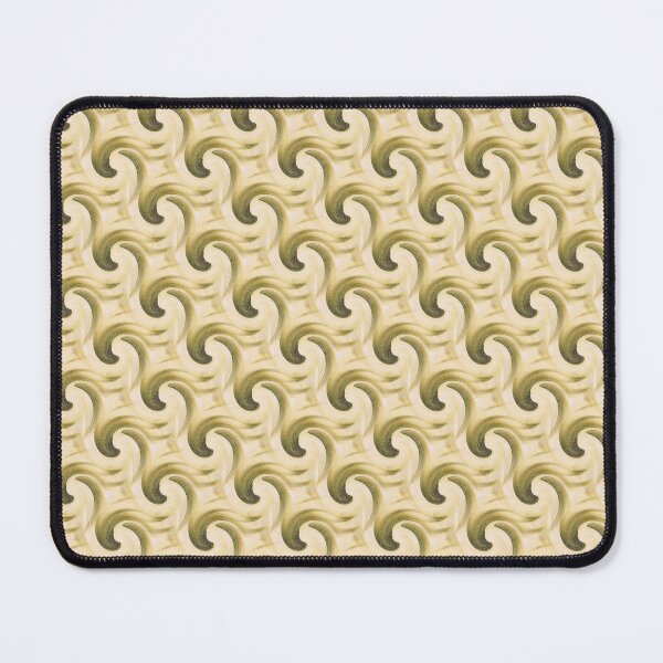 Item preview, Monochromatic Ocean Wave Spiral Pattern in Yellow designed and sold by Artistestella.