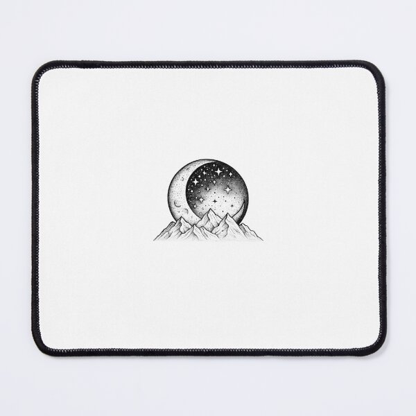 Item preview, Moonlit Mountain Landscape designed and sold by Lunarifinds .