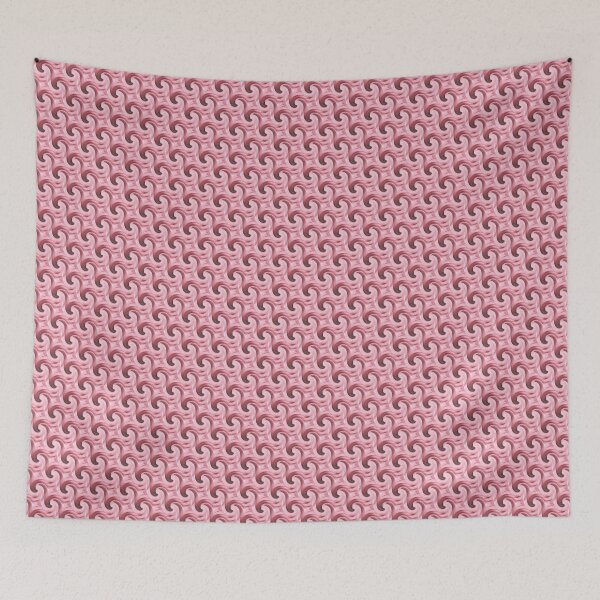 Item preview, Monochromatic Ocean Wave Spiral Pattern in Pink designed and sold by Artistestella.