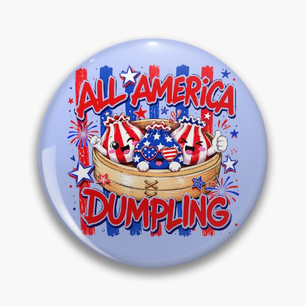 Item preview, All American Dumpling – Cute Squishy Kawaii Characters designed and sold by EmeraldeaArt.